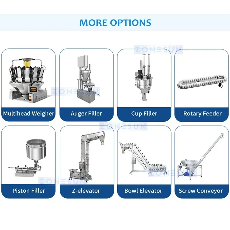 Food Snacks Packaging - ZONESUN ZS-VPM16 Rotary Vacuum Sealing Machine