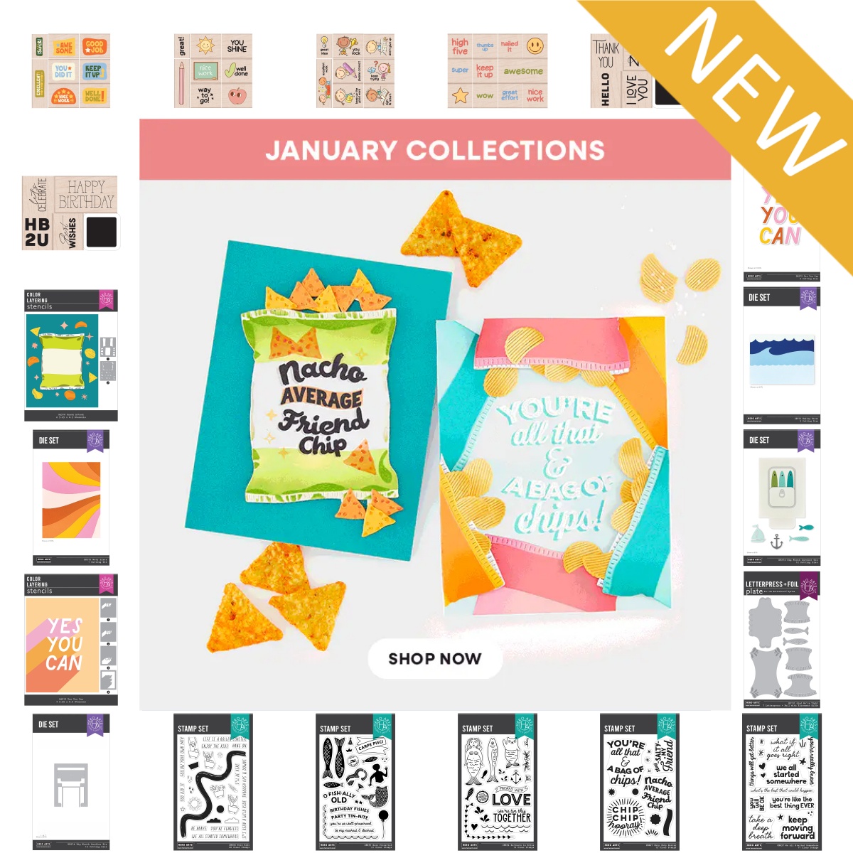 Food Stamps Snacks - Love Wavy Lines Snack Waves Metal