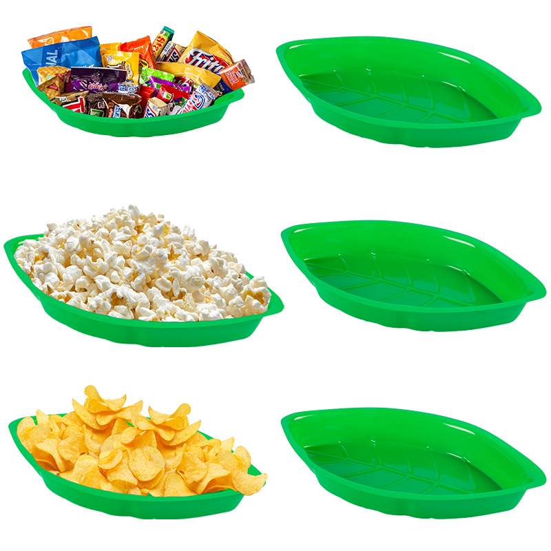 Food Snacks Chips - 6pcs Palm Leaf Shape Food Reusable