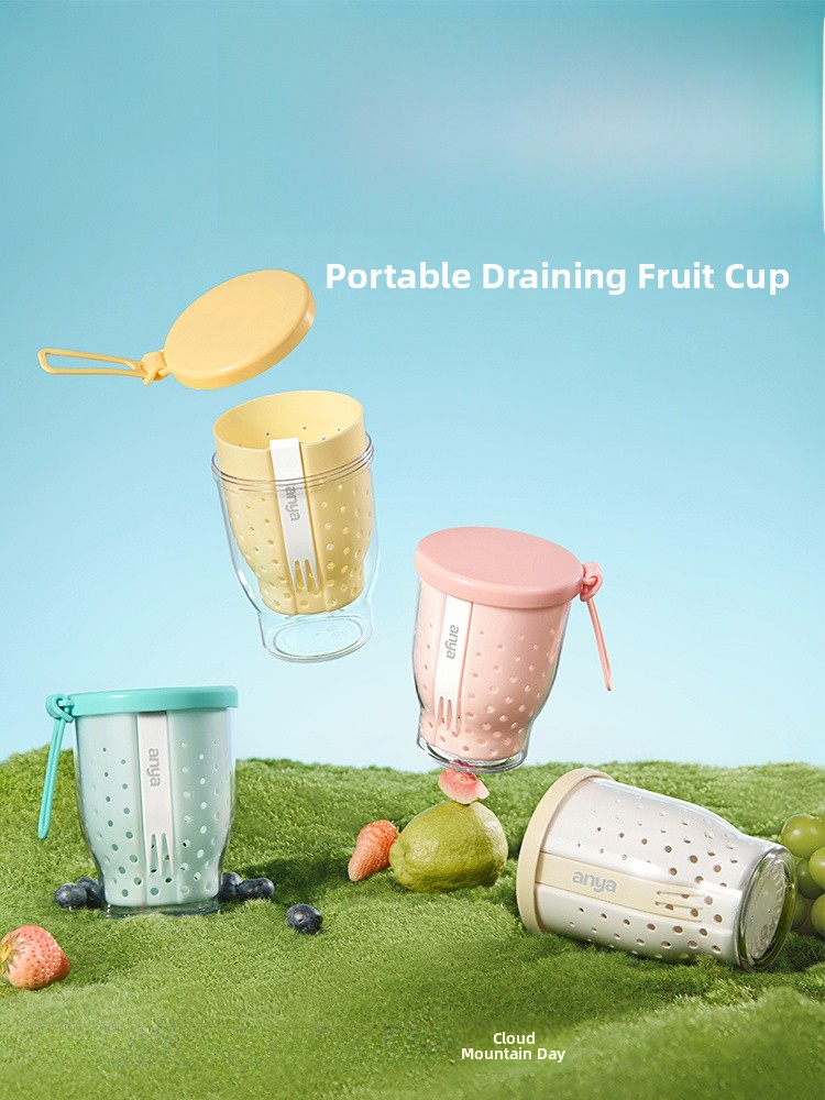 Food Snacks Online - Portable Fruit Cup with Fork for