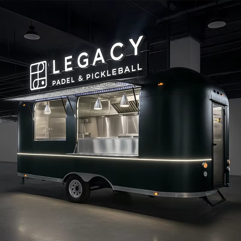 Food Truck With Snacks - Food Truck Trailer New 304 Stainless