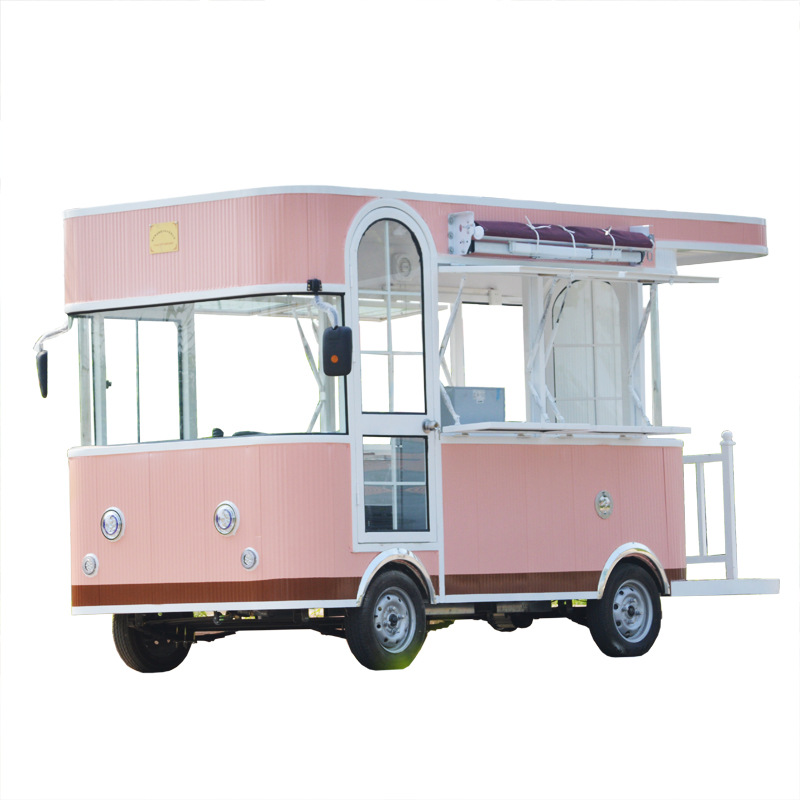 Food Truck With Snacks - OEM Fast food ice cream mobile