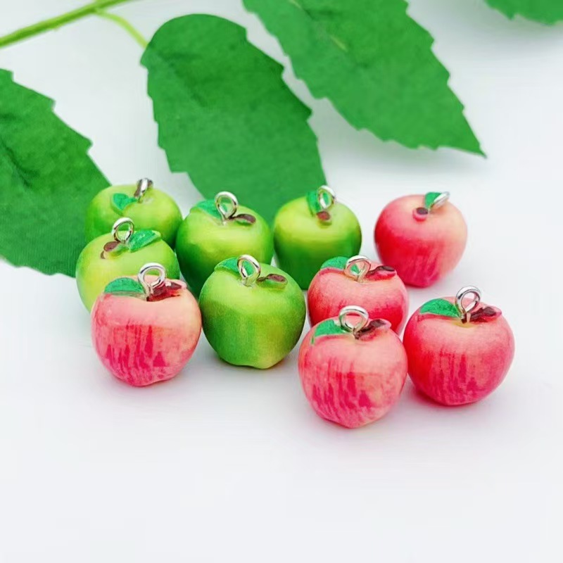 Food & Snacks Coloring Book Bold & Easy Pdf - 10pcs Simulation Apple Green Red Miniature