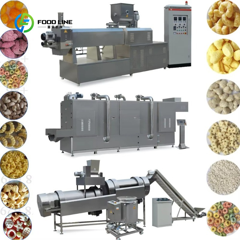 Food Snacks Making Machine - Customized Double Screw Extruder Sweet Corn