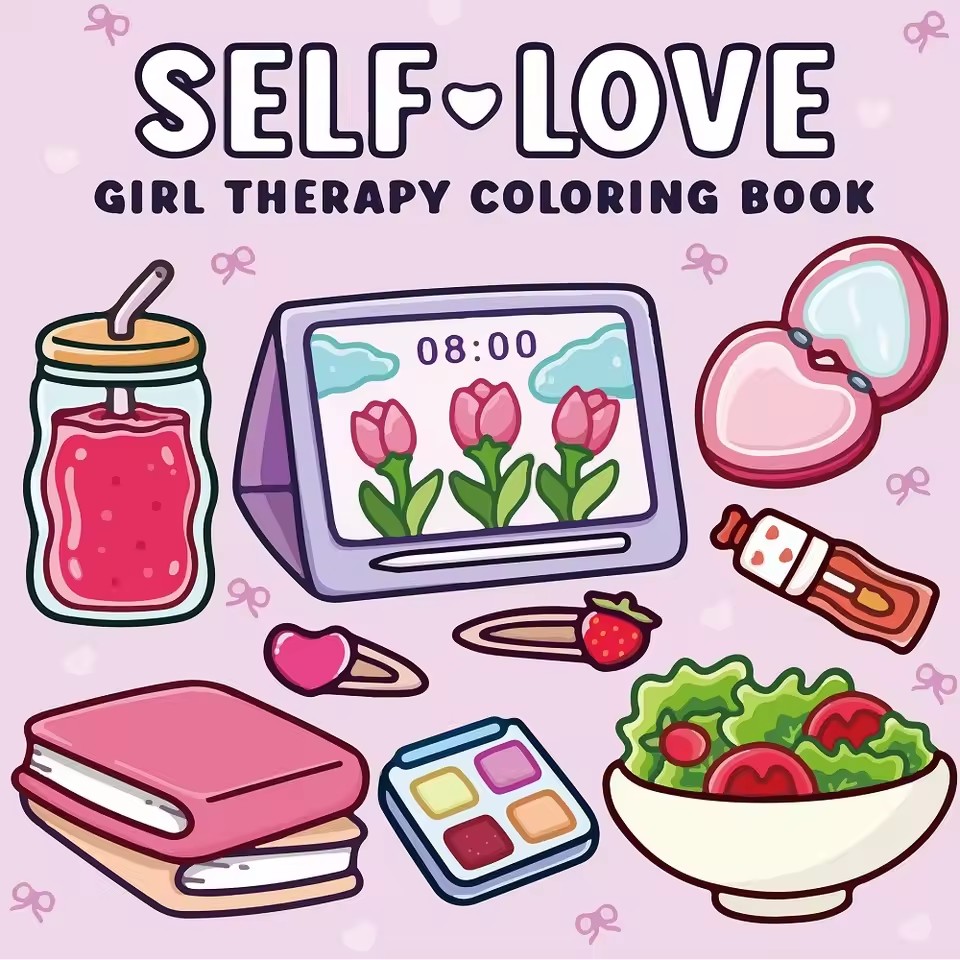 Food And Snacks Coloring Book - Self Love Coloring Book for Adults