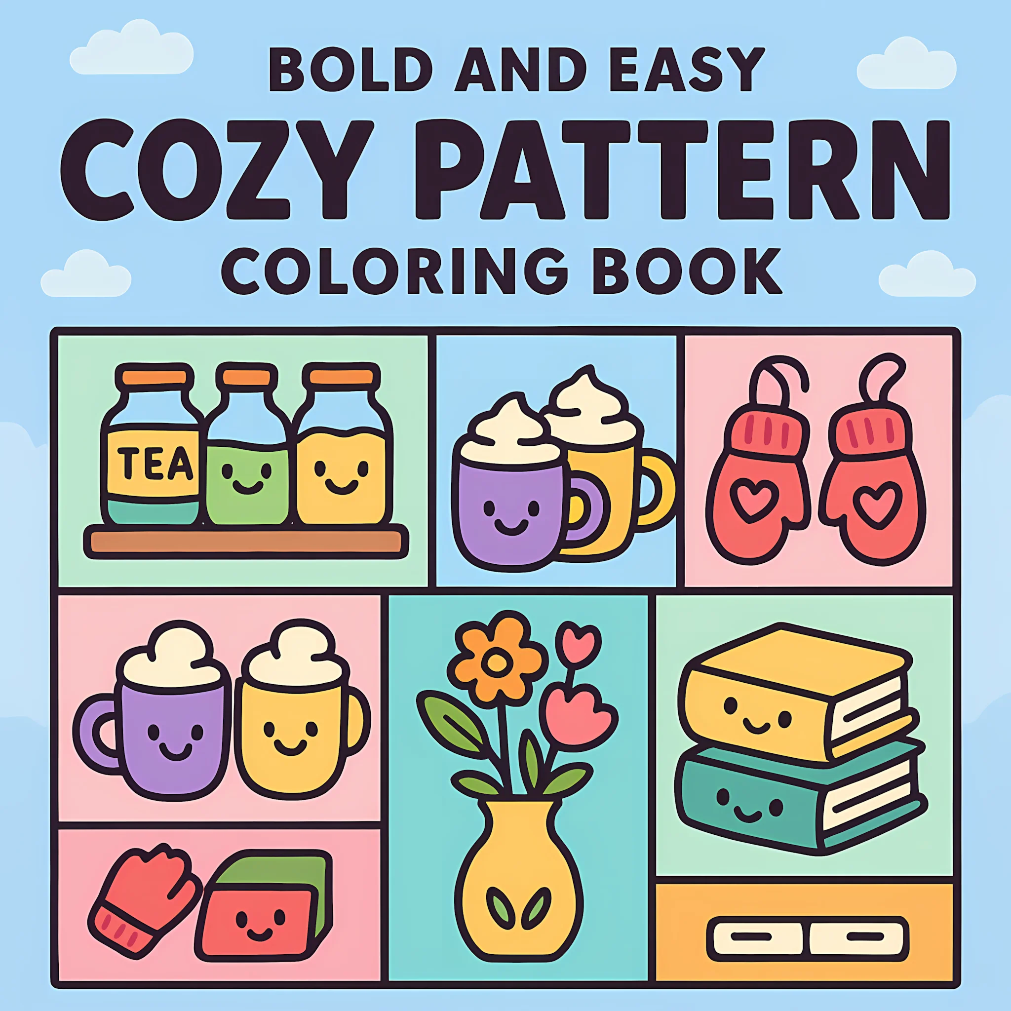 Food And Snacks Coloring Book - Cozy Pattern Coloring Book for Adult