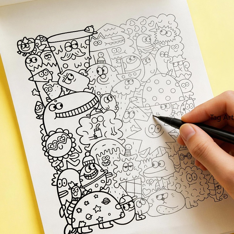 Food And Snacks Coloring Book - Anxious Relief Hand Picture Book, Copy