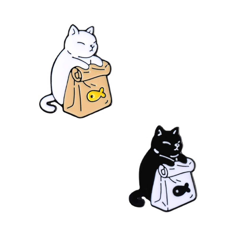 Food Snacks That Are Black - Cute Black and White Cat Animal