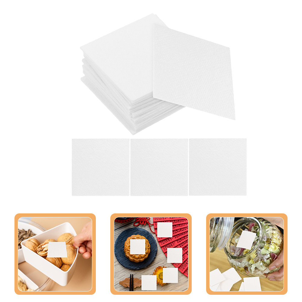 Food Snacks With Fiber - 100Pcs Food-Grade Plant Fiber Desiccant Sheets