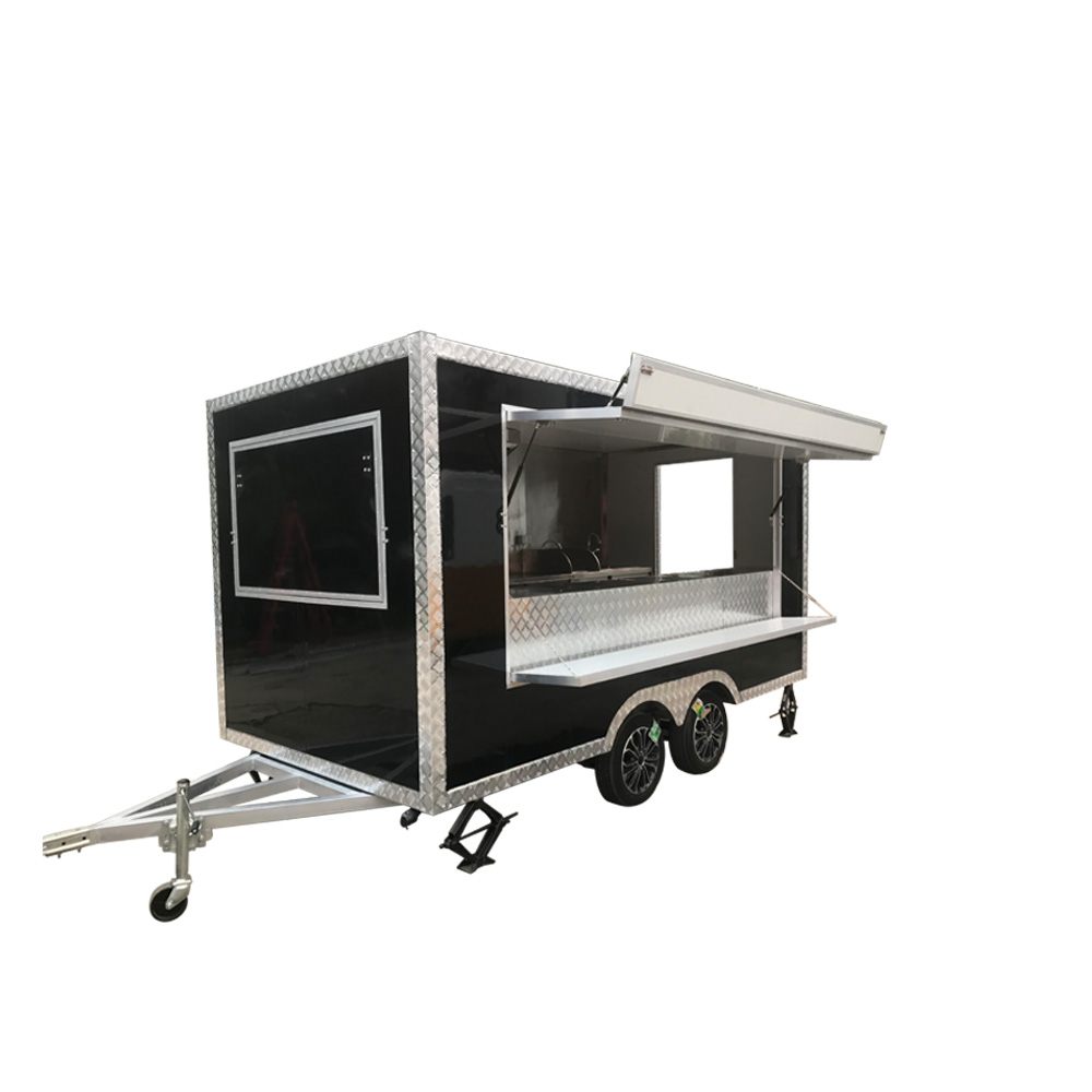 Food Snacks That Are Black - Large Space Square Fast Food Trailer