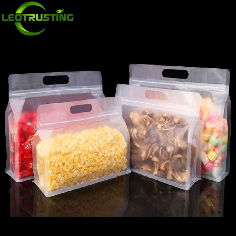 50PCS Frosted 3D Stand Up Zipl - Food Snacks For Christmas recension och pris