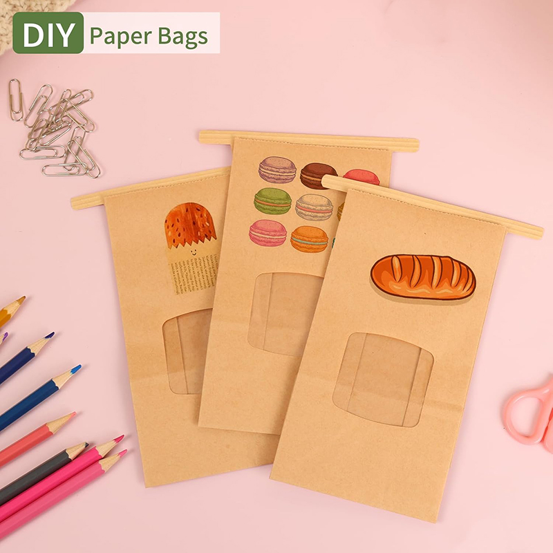 10Pcs Bakery Bags, Window Seal - Food Snacks For Christmas recension och pris