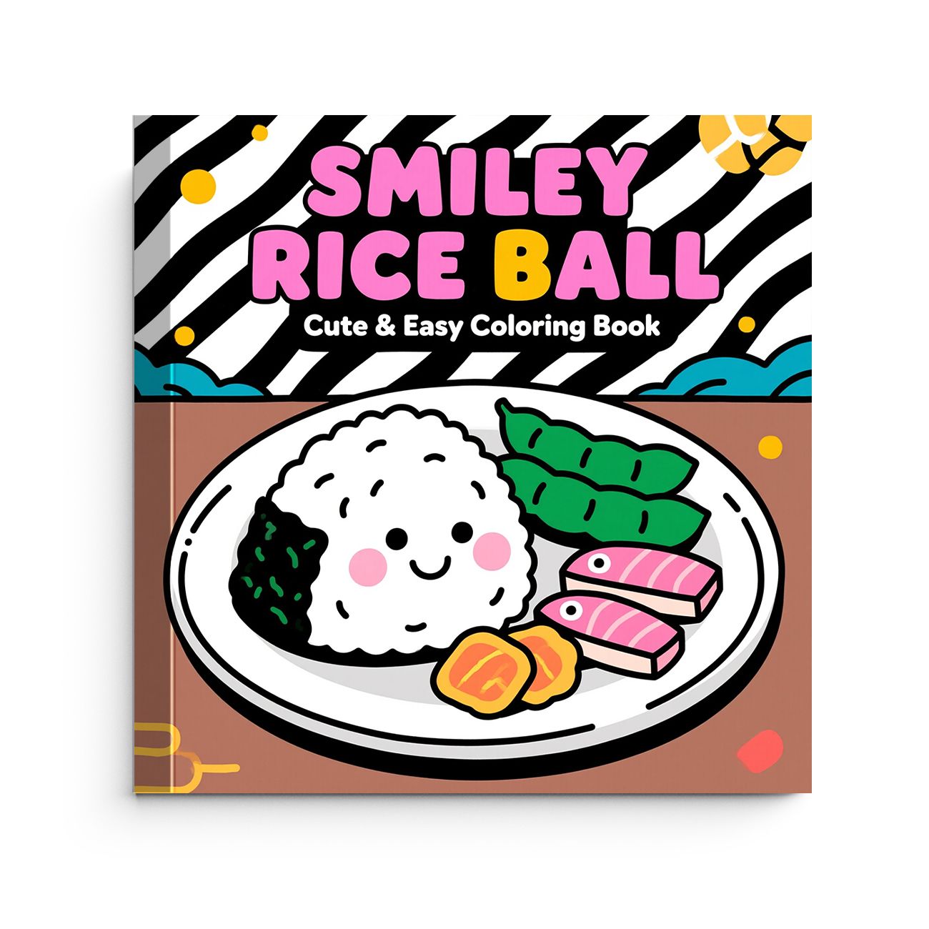 Smiley Rice Ball Coloring Book - Food And Snacks Coloring Book recension och pris