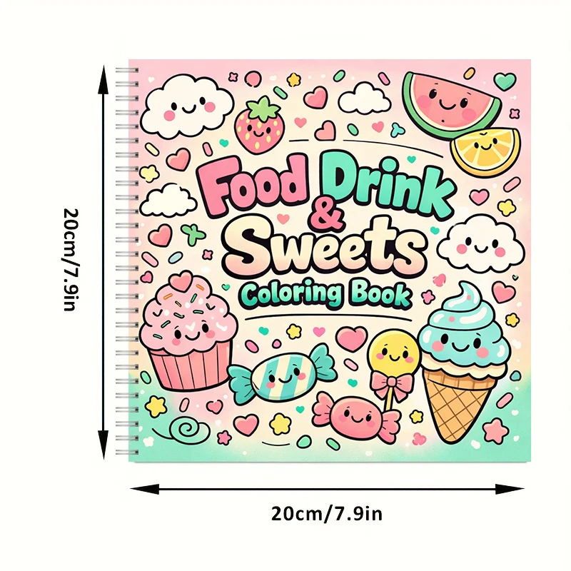 Coloring Book FOOD DRINK & SWE - Food And Snacks Coloring Book recension och pris