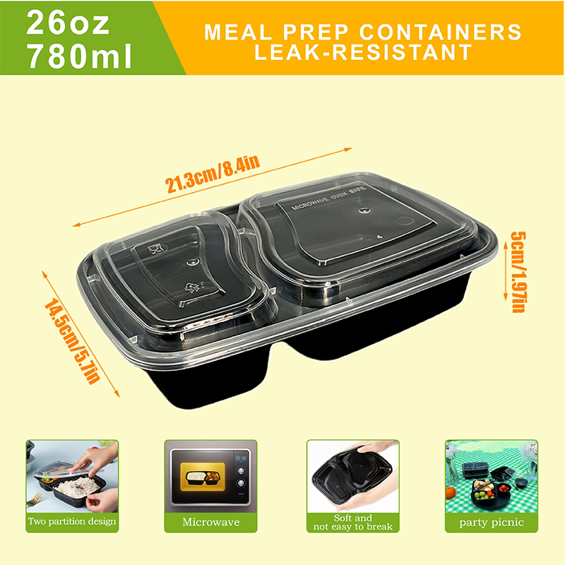 10/40 Pack 26 oz Two-Compartme - Food Snacks For Christmas recension och pris