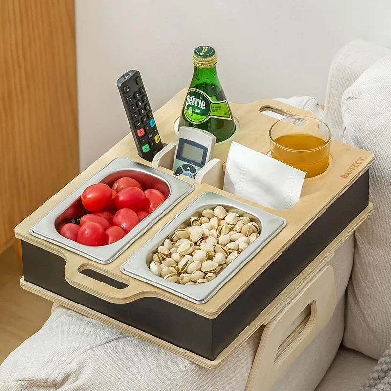 Rectangle Bamboo Tray Desktop  - Food Snacks Drinks recension och pris