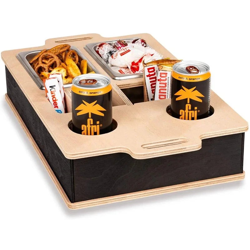 Rectangle Bamboo Tray Desktop  - Food Snacks Drinks recension och pris