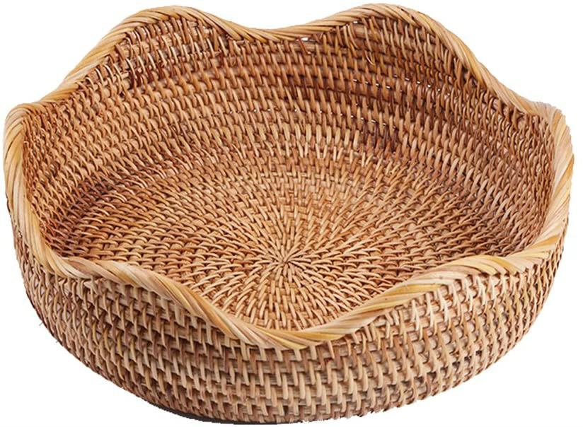 Handmade Rattan Round Food Sto - Food Snacks With Fiber recension och pris