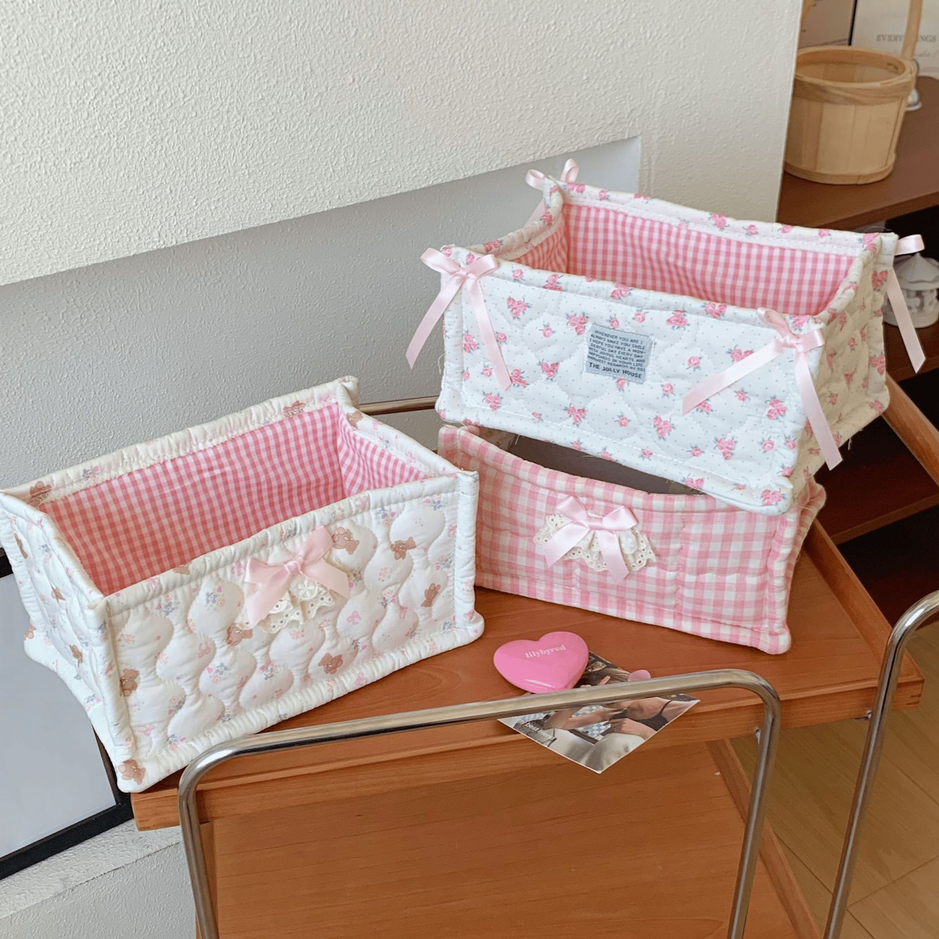 Cute Desktop Storage Basket wi - Food Snacks Packaging recension och pris