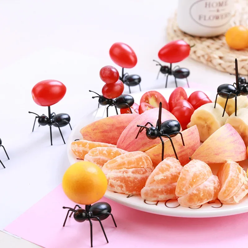 112Pcs/Set Black Ants Toothpic - Food Snacks That Are Black recension och pris