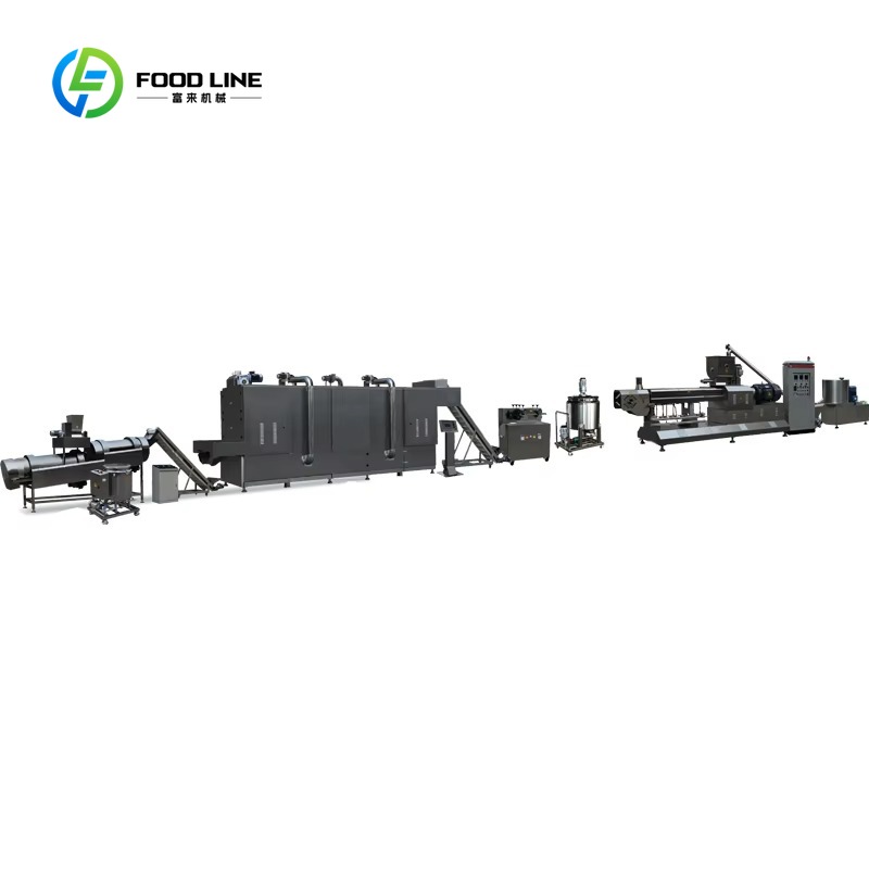 Customized Double Screw Extrud - Food Snacks Making Machine recension och pris