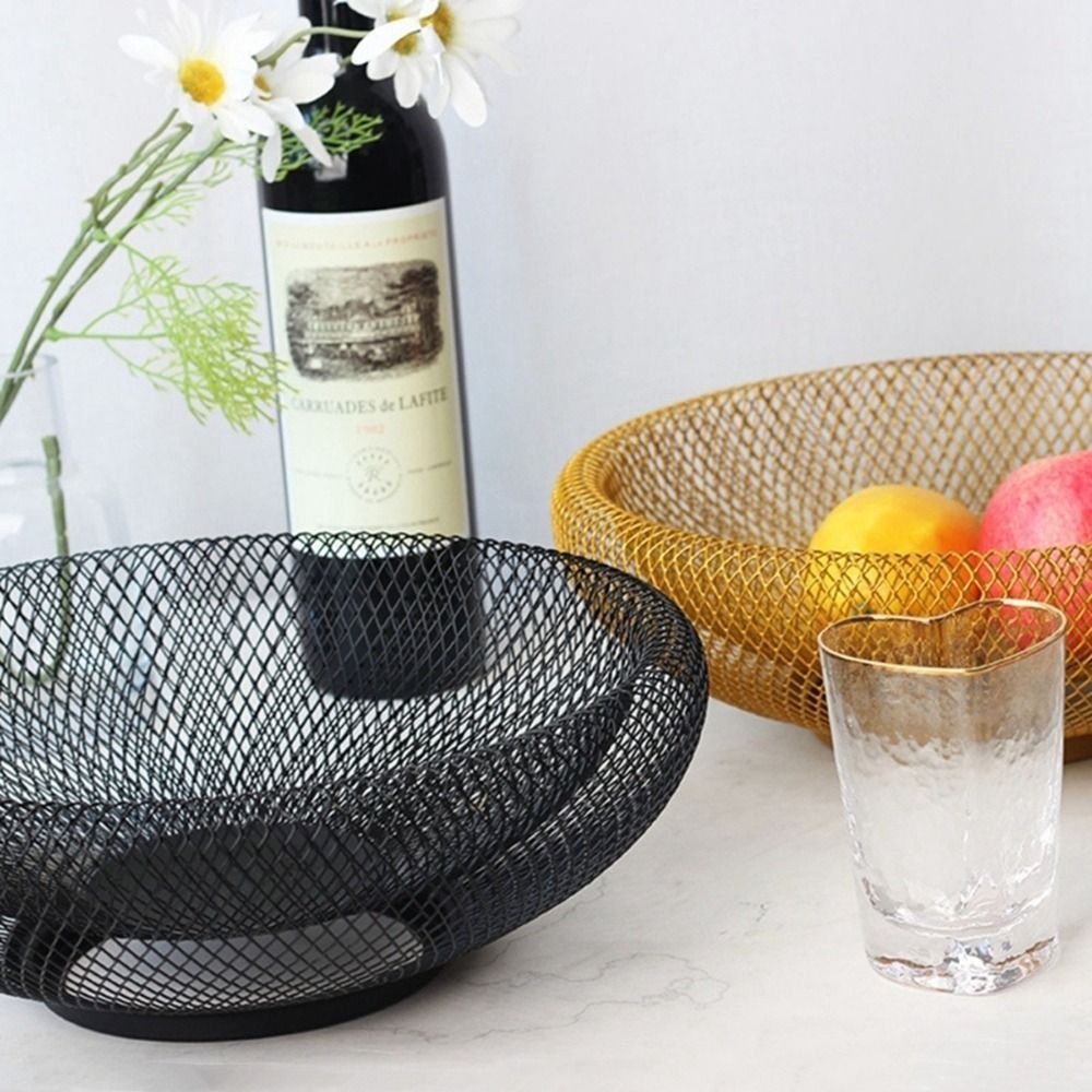 Black/Gold Iron Art Fruit Bask - Food Snacks That Are Black recension och pris