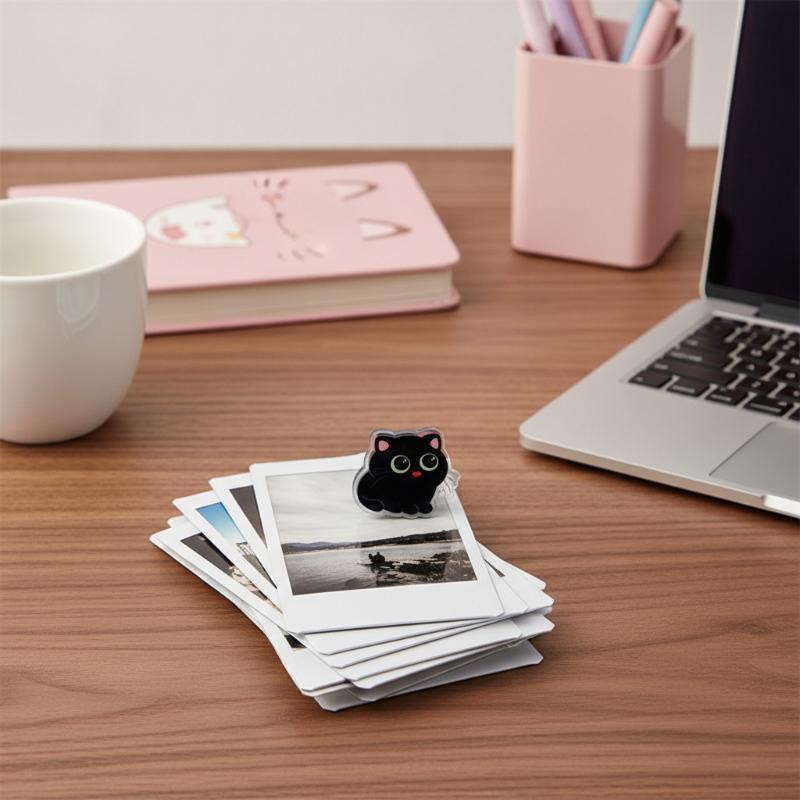 7Pcs Cute Black Cat Bag Clips  - Food Snacks That Are Black recension och pris