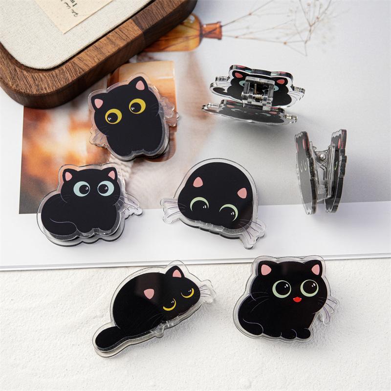7Pcs Cute Black Cat Bag Clips  - Food Snacks That Are Black recension och pris