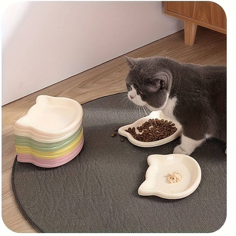4-Color Pet Bowl Cat Food Dish - Food Snacks That Are Black recension och pris