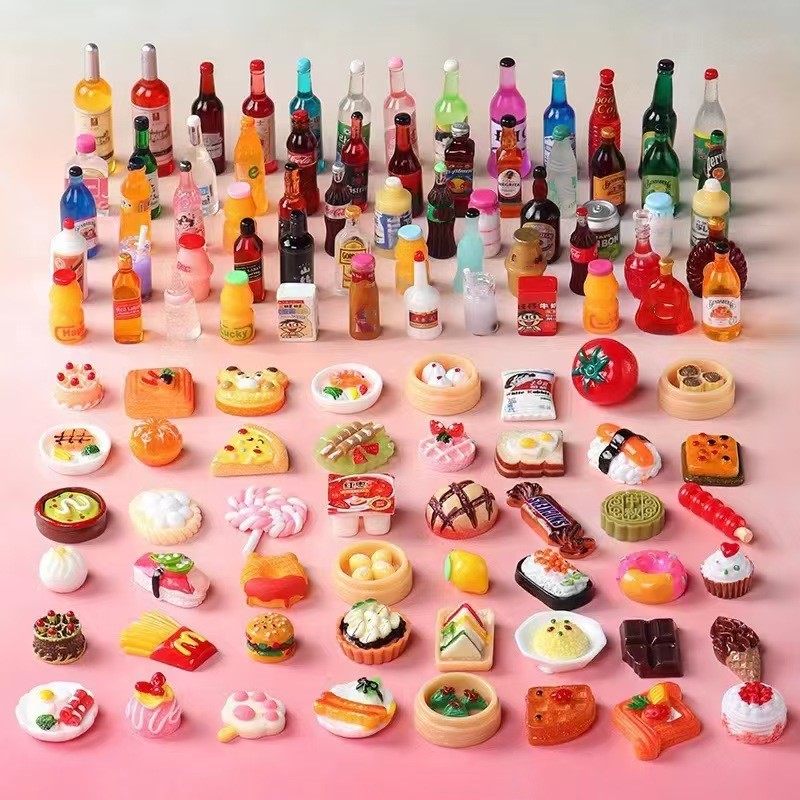 Cute Miniature Dollhouse Super - Food Snacks Drinks recension och pris