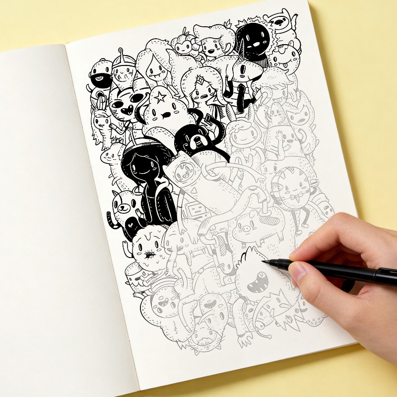 One Line Drawing and Copying G - Food And Snacks Coloring Book recension och pris