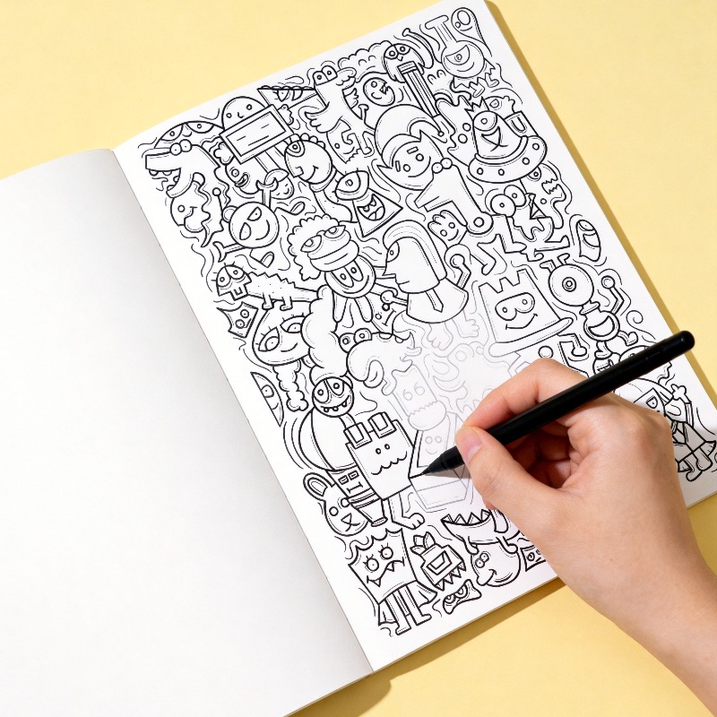 One Line Drawing and Copying G - Food And Snacks Coloring Book recension och pris