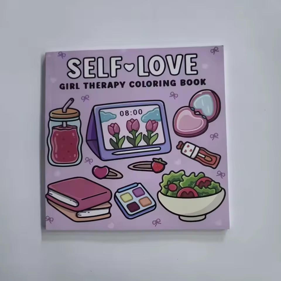 Self Love Coloring Book for Ad - Food And Snacks Coloring Book recension och pris