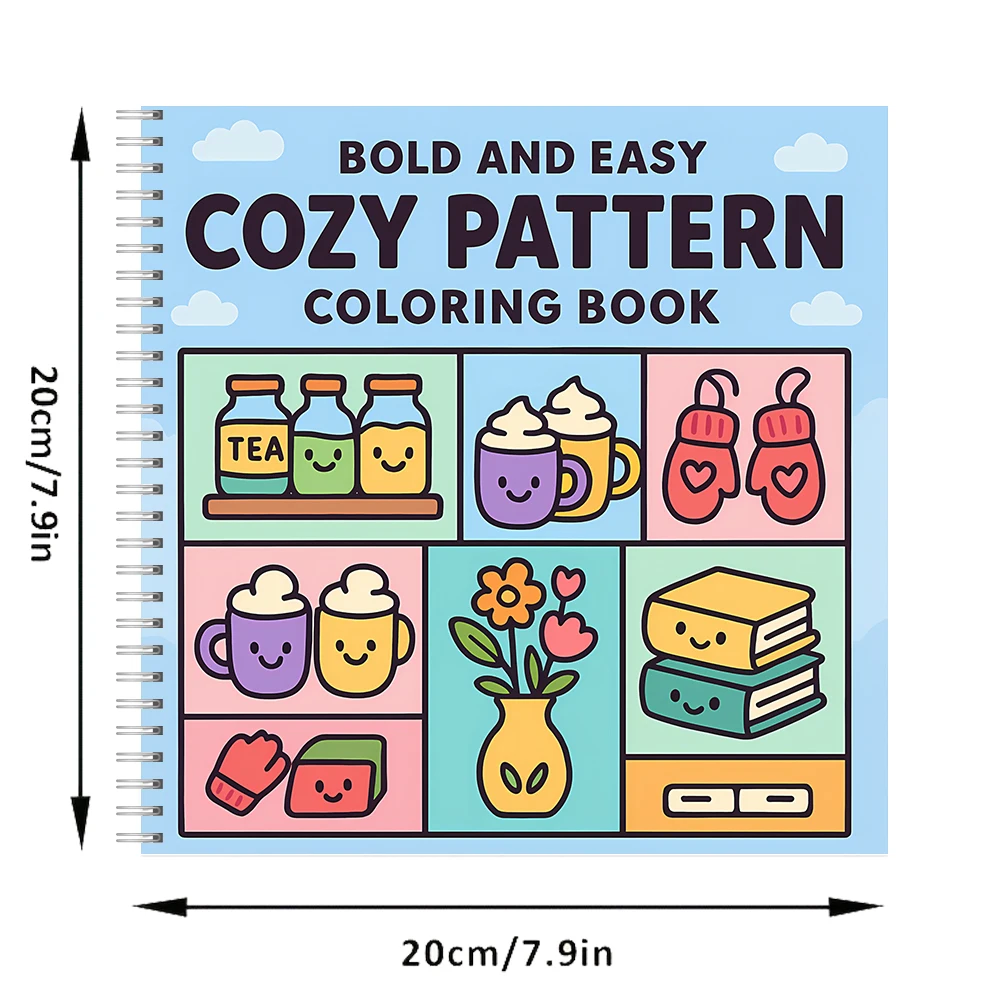 Cozy Pattern Coloring Book for - Food And Snacks Coloring Book recension och pris