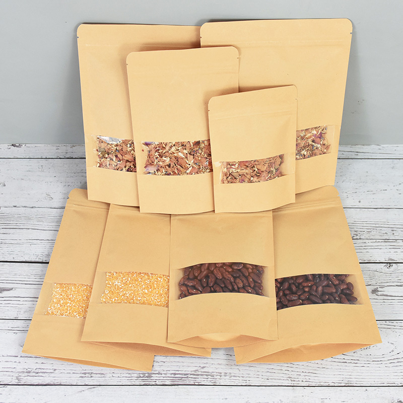20/50pcs Kraft Paper Zip Lock  - Food Snacks For Christmas recension och pris