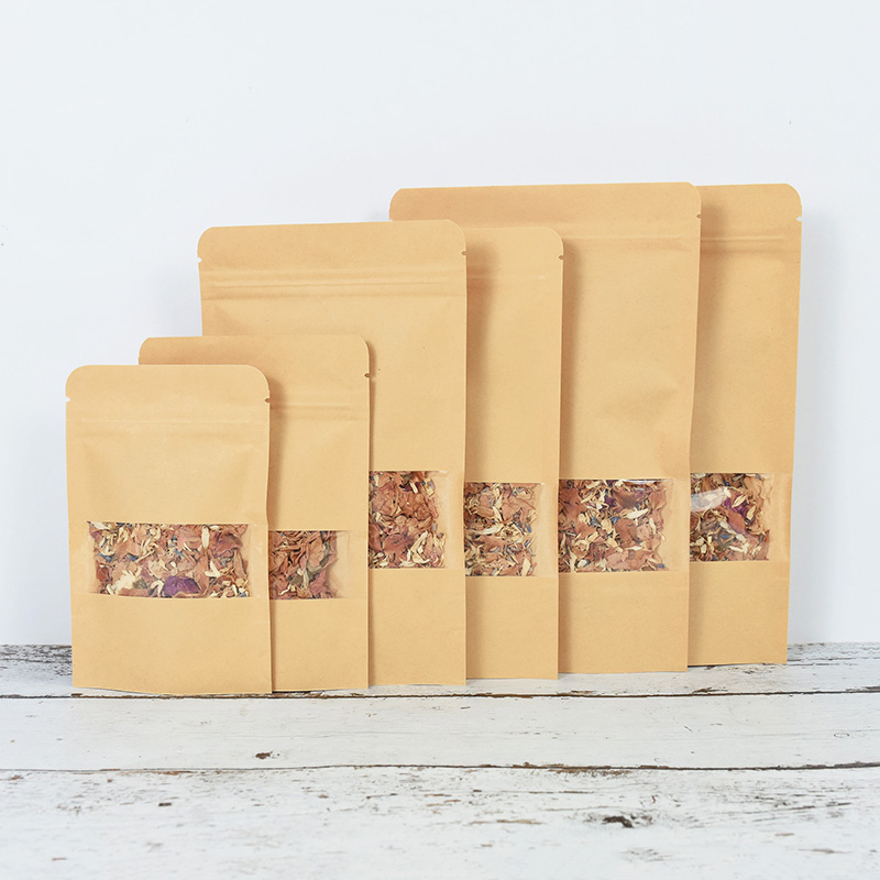 20/50pcs Kraft Paper Zip Lock  - Food Snacks For Christmas recension och pris