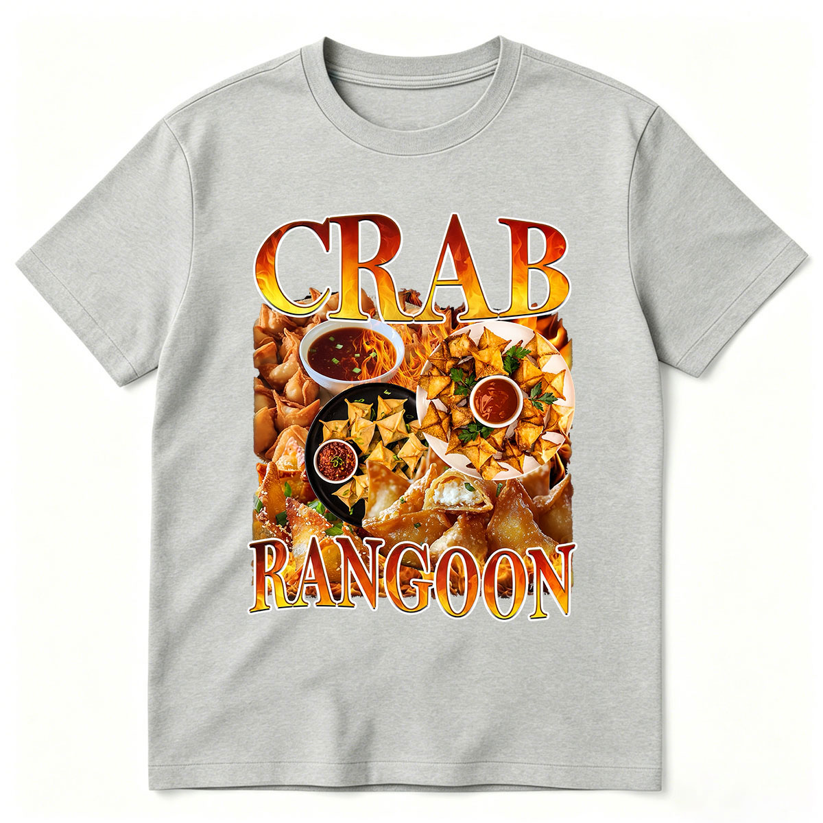 Crab Rangoon Vintage Food T-Sh - Food Snacks With Fiber recension och pris