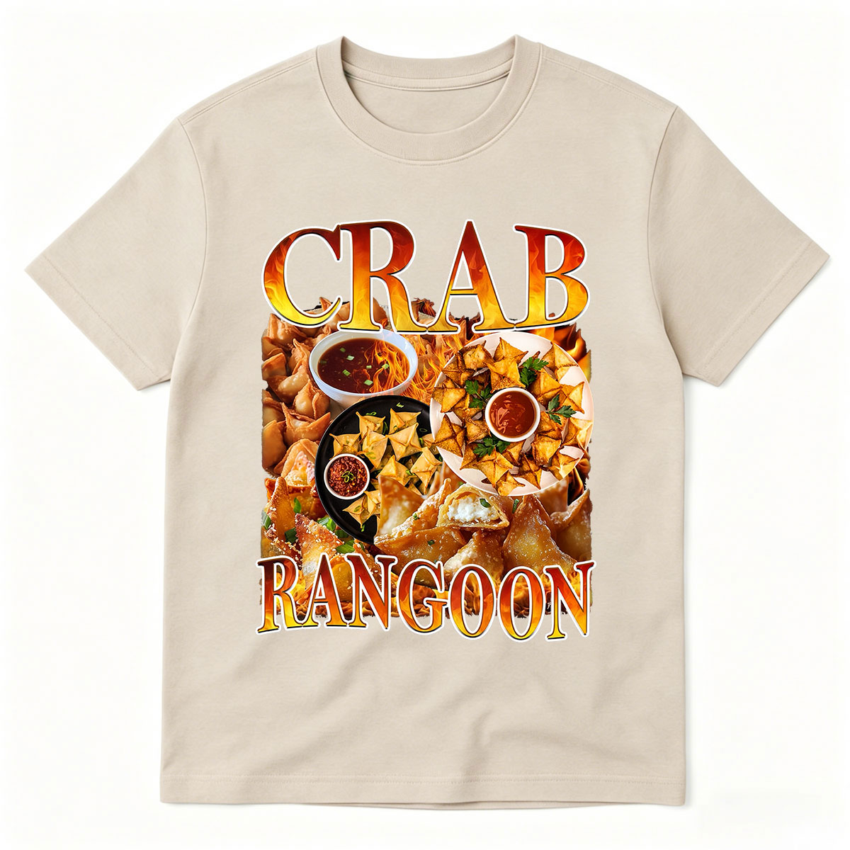 Crab Rangoon Vintage Food T-Sh - Food Snacks With Fiber recension och pris