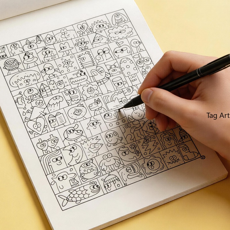 Anxious Relief Hand Picture Bo - Food And Snacks Coloring Book recension och pris