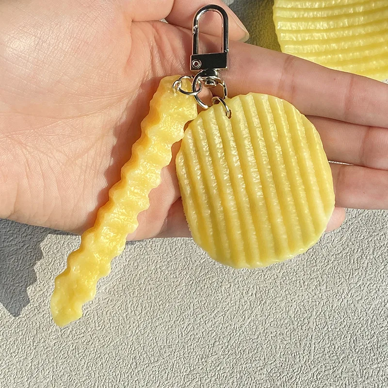 3D Delicious Fried Food Keycha - Food Snacks Chips recension och pris