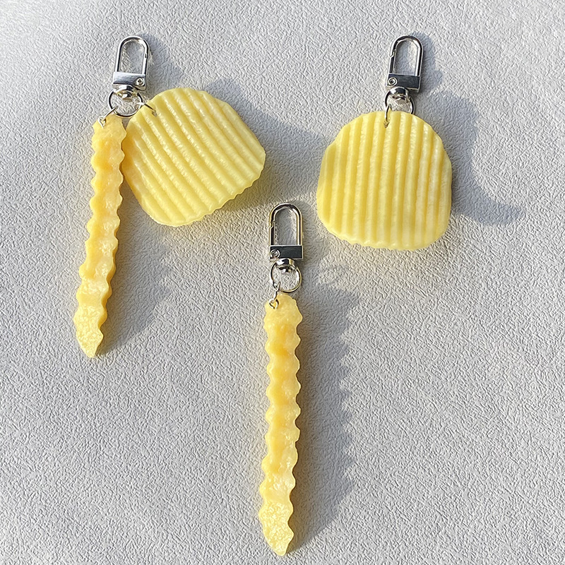 3D Delicious Fried Food Keycha - Food Snacks Chips recension och pris