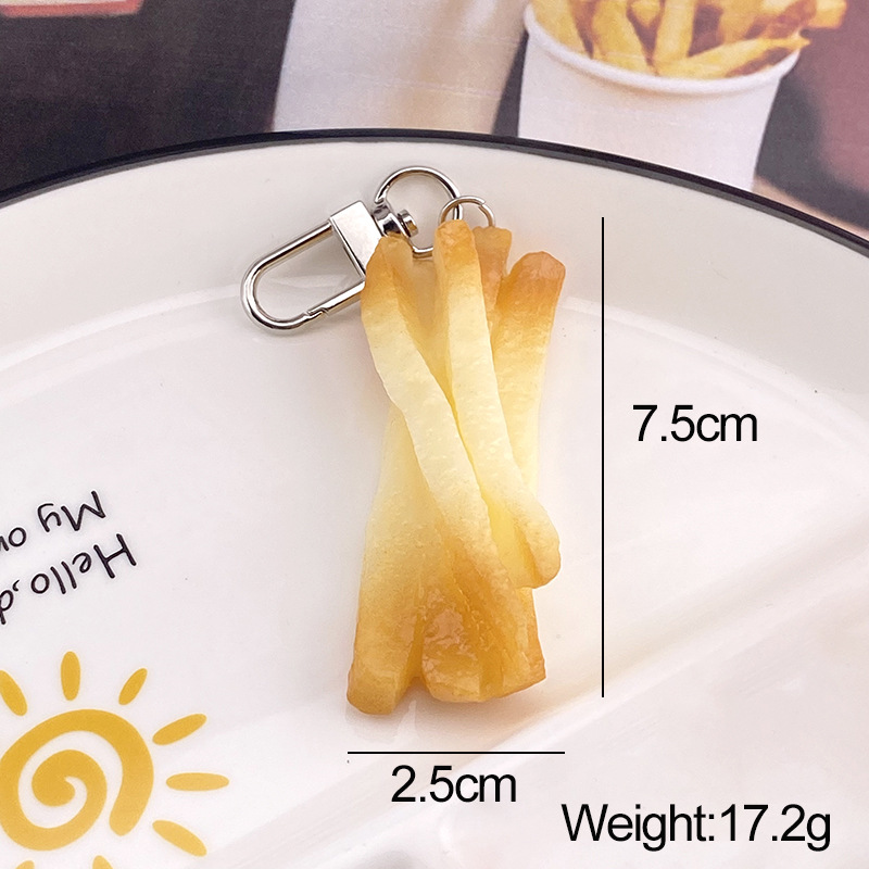 3D Delicious Fried Food Keycha - Food Snacks Chips recension och pris
