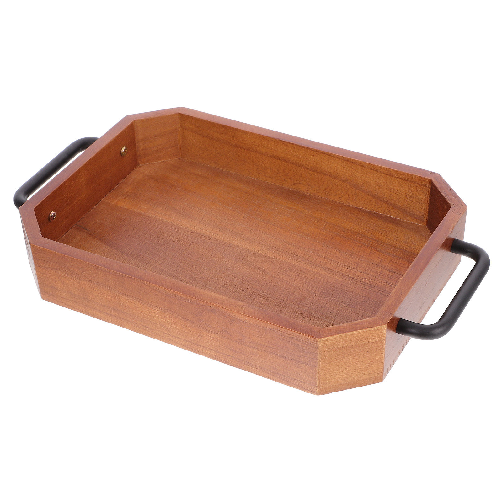 Wooden Storage Tray Double Han - Food Snacks For Christmas recension och pris