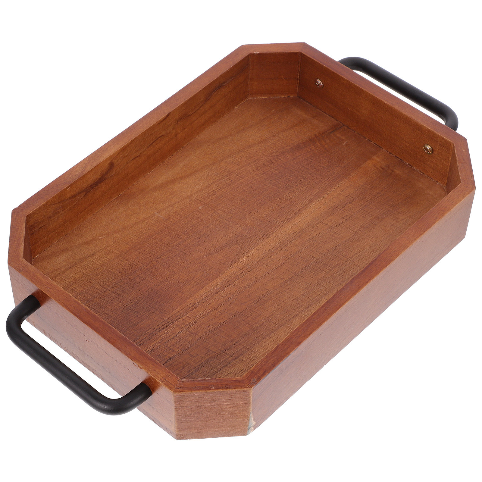Wooden Storage Tray Double Han - Food Snacks For Christmas recension och pris
