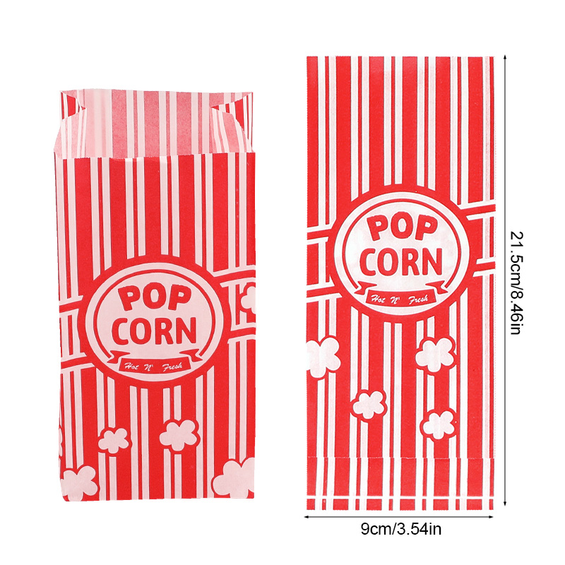 50Pcs Popcorn Packaging Bags S - Food Snacks For Christmas recension och pris