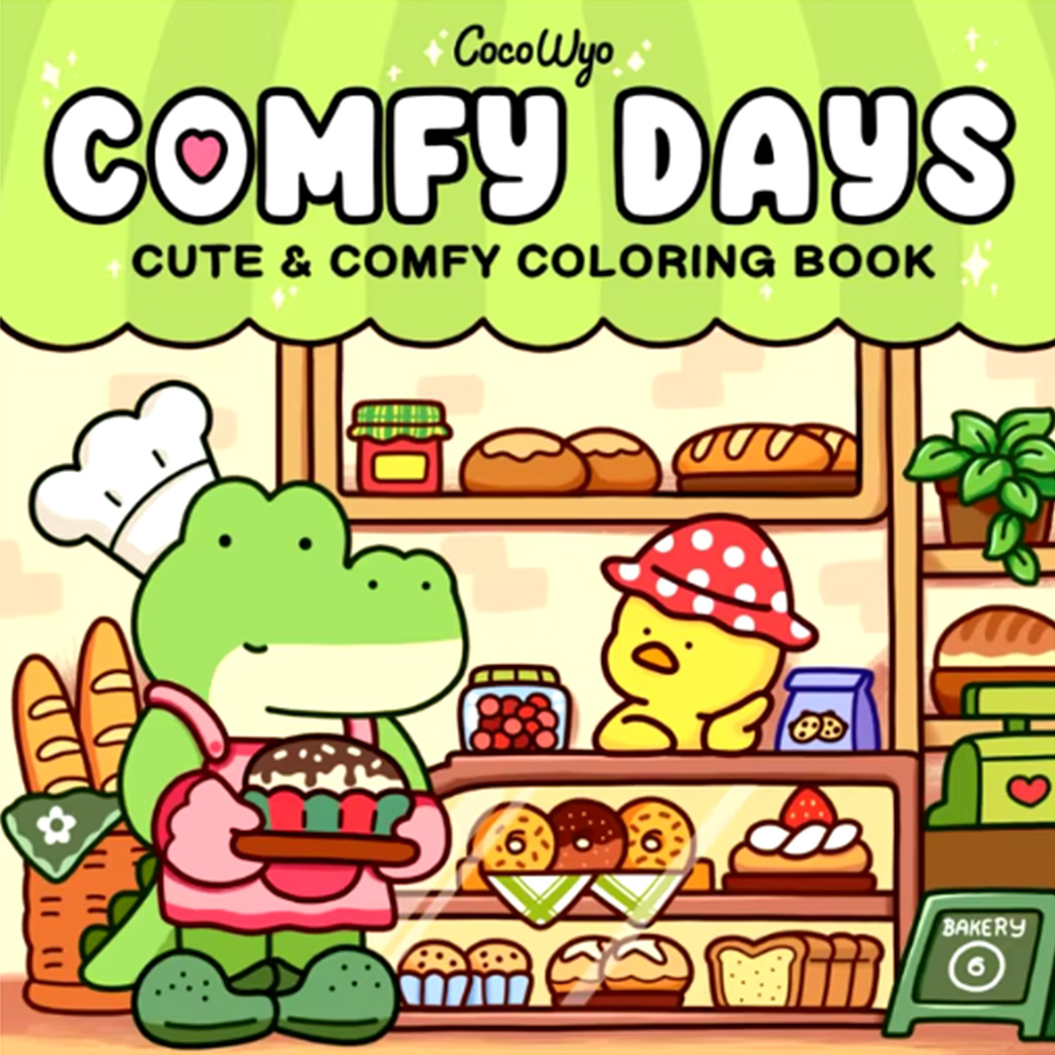 COZY FRIENDS Coloring Book For - Food And Snacks Coloring Book recension och pris