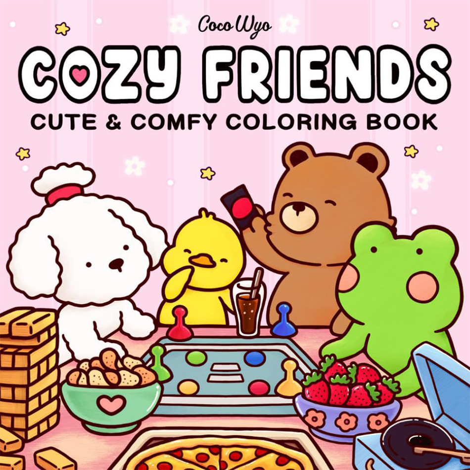 COZY FRIENDS Coloring Book For - Food And Snacks Coloring Book recension och pris