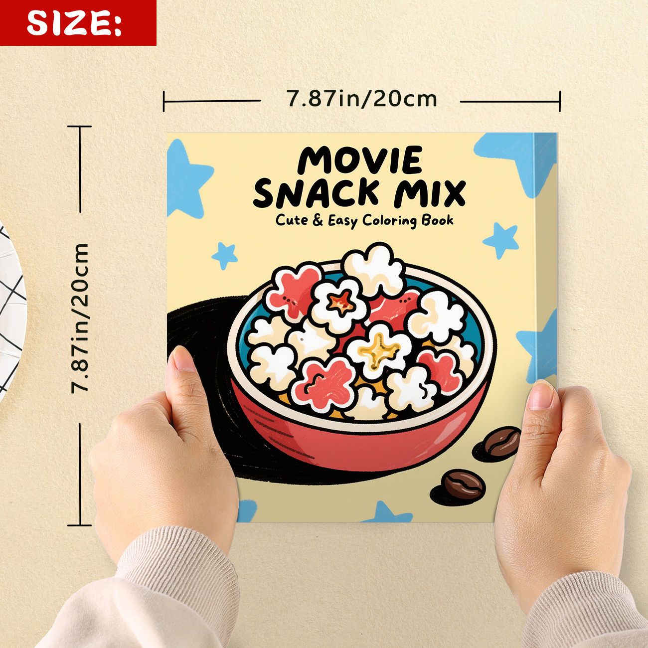 Movie Snack Mix Popcorn Bowl C - Food And Snacks Coloring Book recension och pris