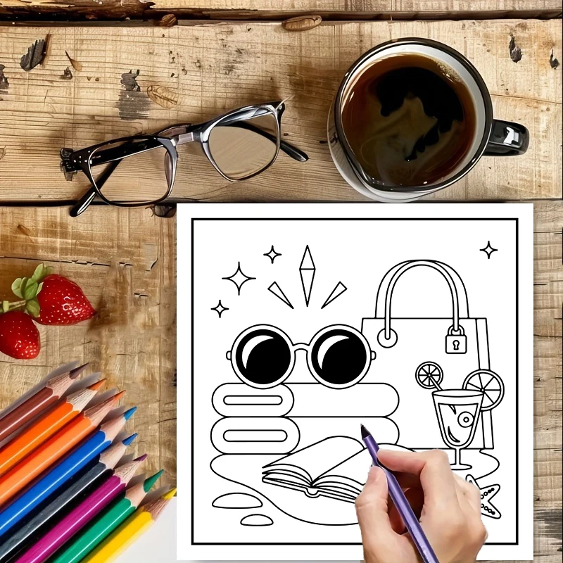 Coloring Book Summer Fun for A - Food And Snacks Coloring Book recension och pris