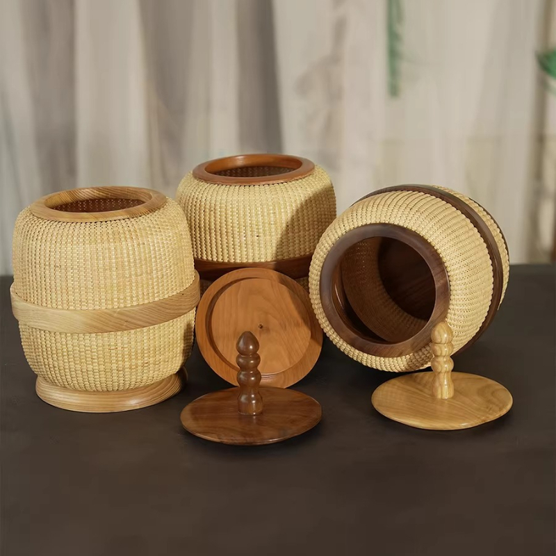 Handwoven Wicker Storage Baske - Food Snacks With Fiber recension och pris